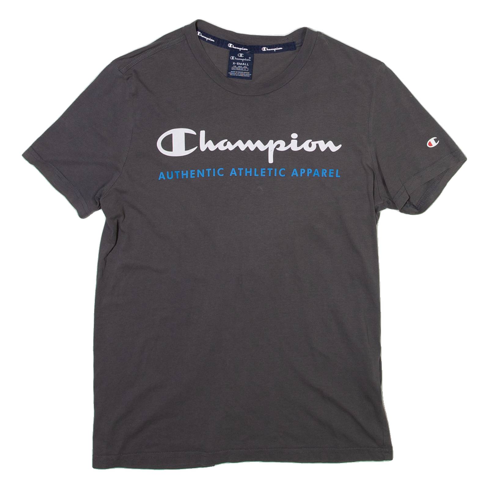 CHAMPION Mens T-Shirt Grey XS