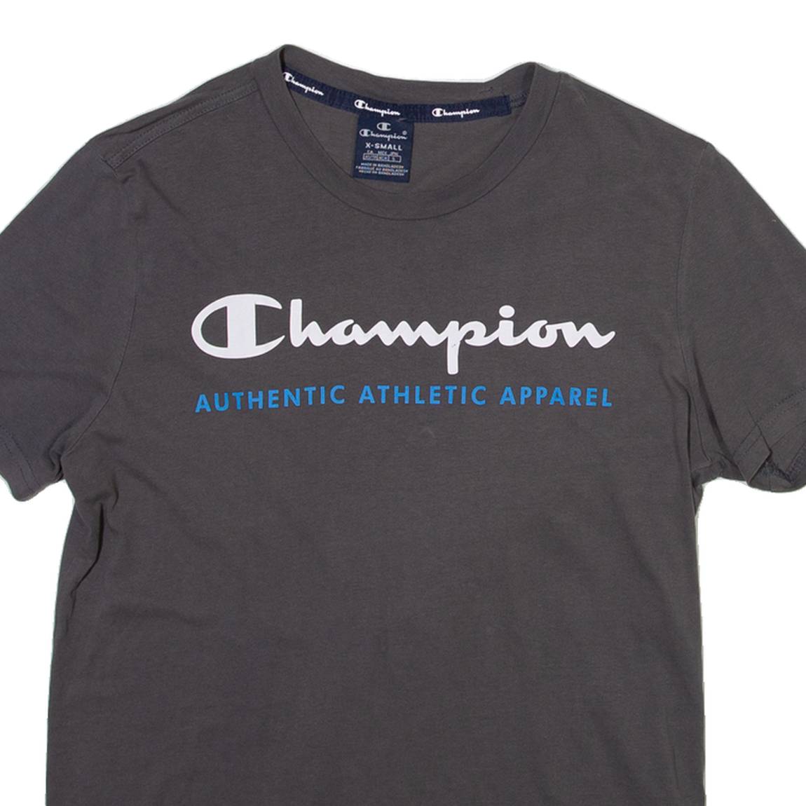 CHAMPION Mens T-Shirt Grey XS
