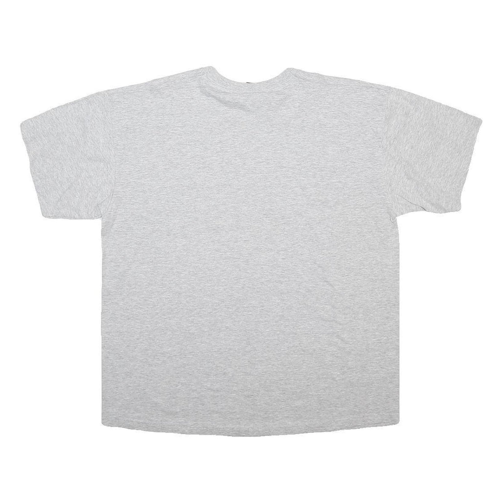FCB Mens Grey Graphic T-Shirt XL Short Sleeve Crew Neck Football Casual