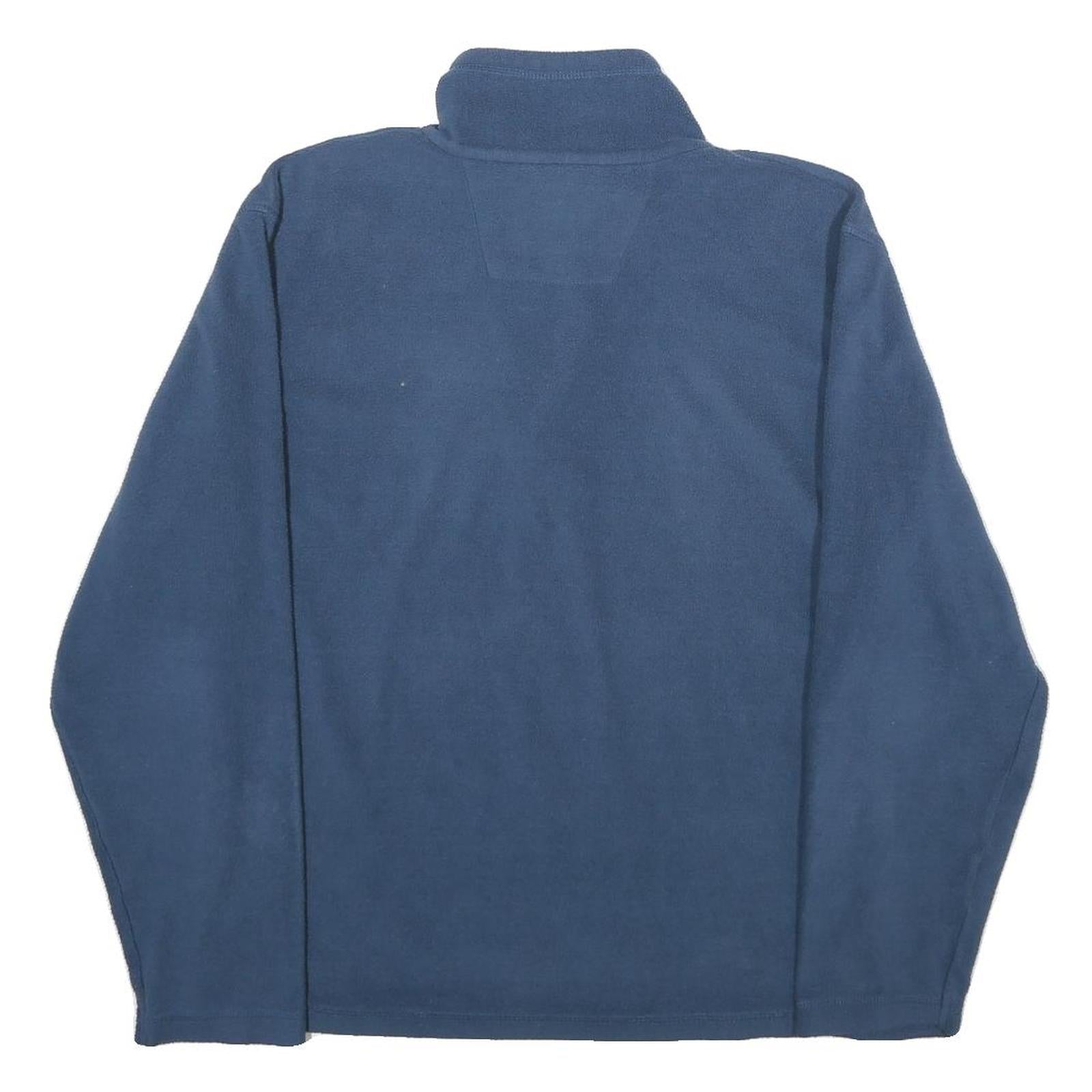 REGATTA Mens Blue Outdoor Pullover Plain Crew Neck Basic Knit S Fleece Jumper