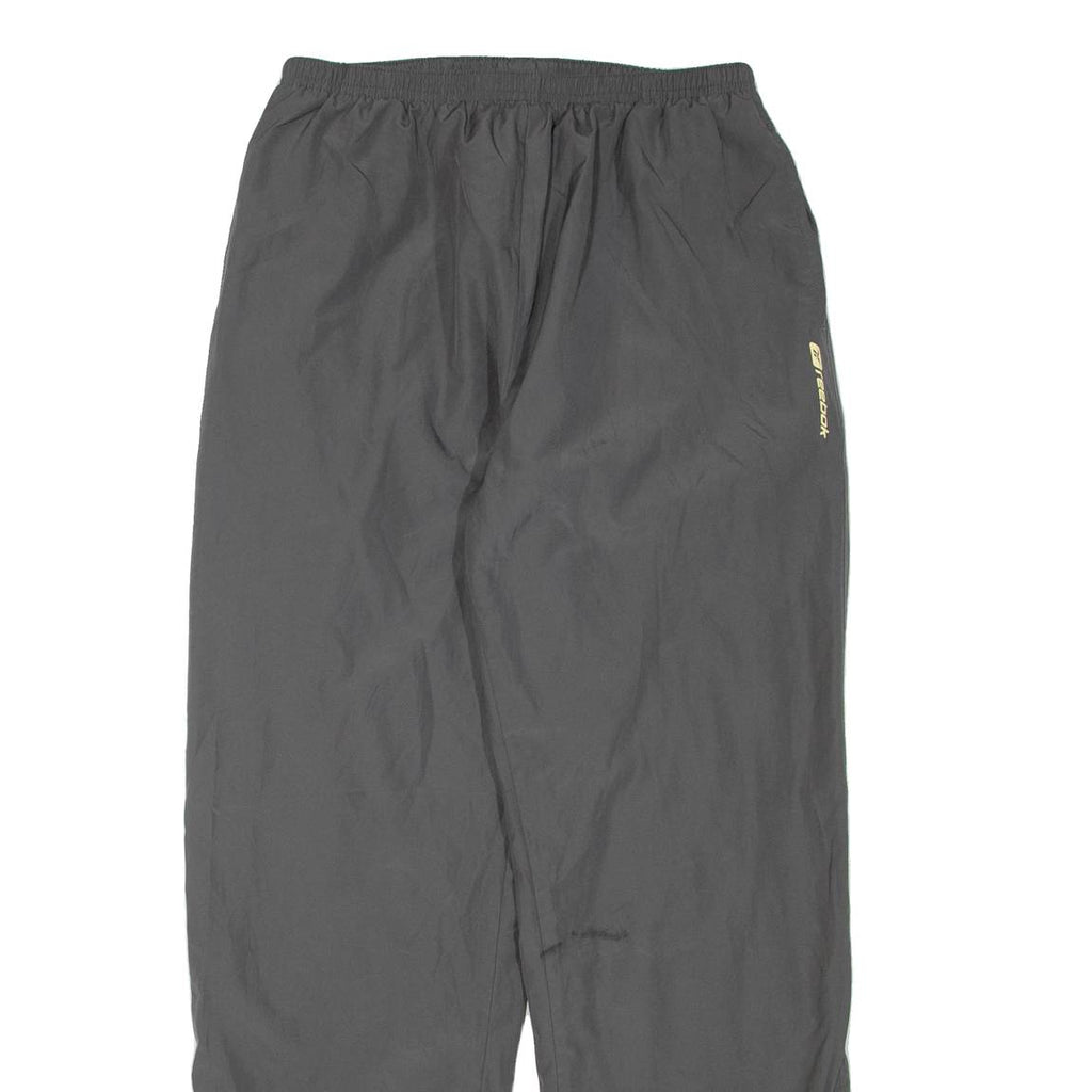 REEBOK Womens Track Pants Grey Straight UK 14 W28 L30