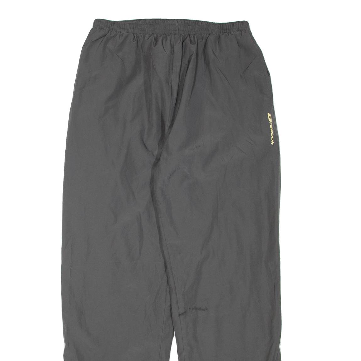 REEBOK Womens Track Pants Grey Straight UK 14 W28 L30