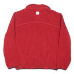 NAUTICA Mens Red Pullover Plain Quarter Zip Basic Knit Jumper M Fleece Comfort