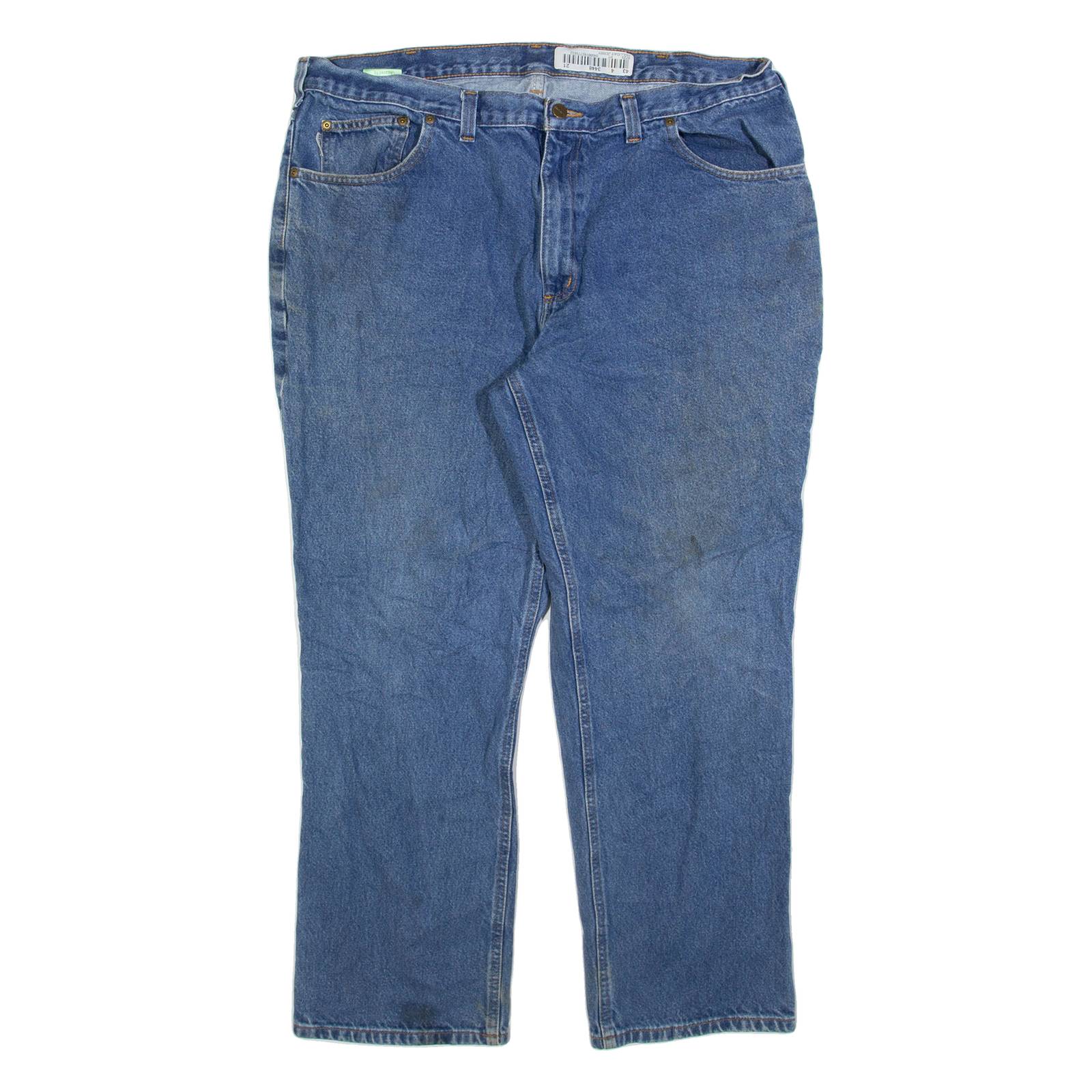 CARHARTT Mens Jeans Blue Relaxed Straight W40 L30