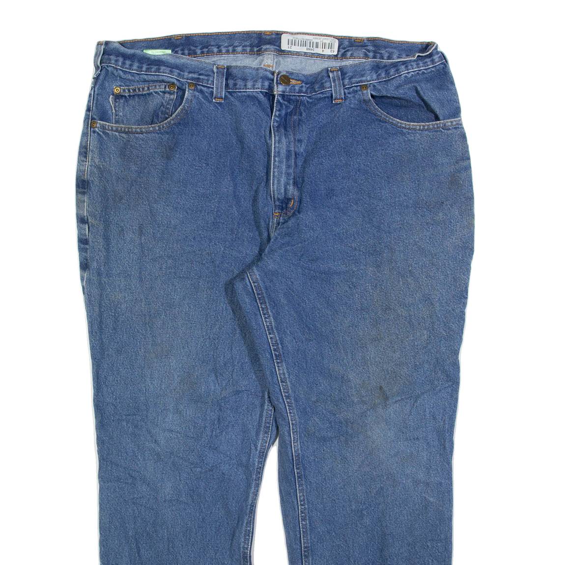 CARHARTT Mens Jeans Blue Relaxed Straight W40 L30
