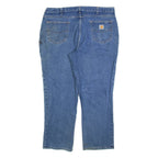 CARHARTT Mens Jeans Blue Relaxed Straight W40 L30