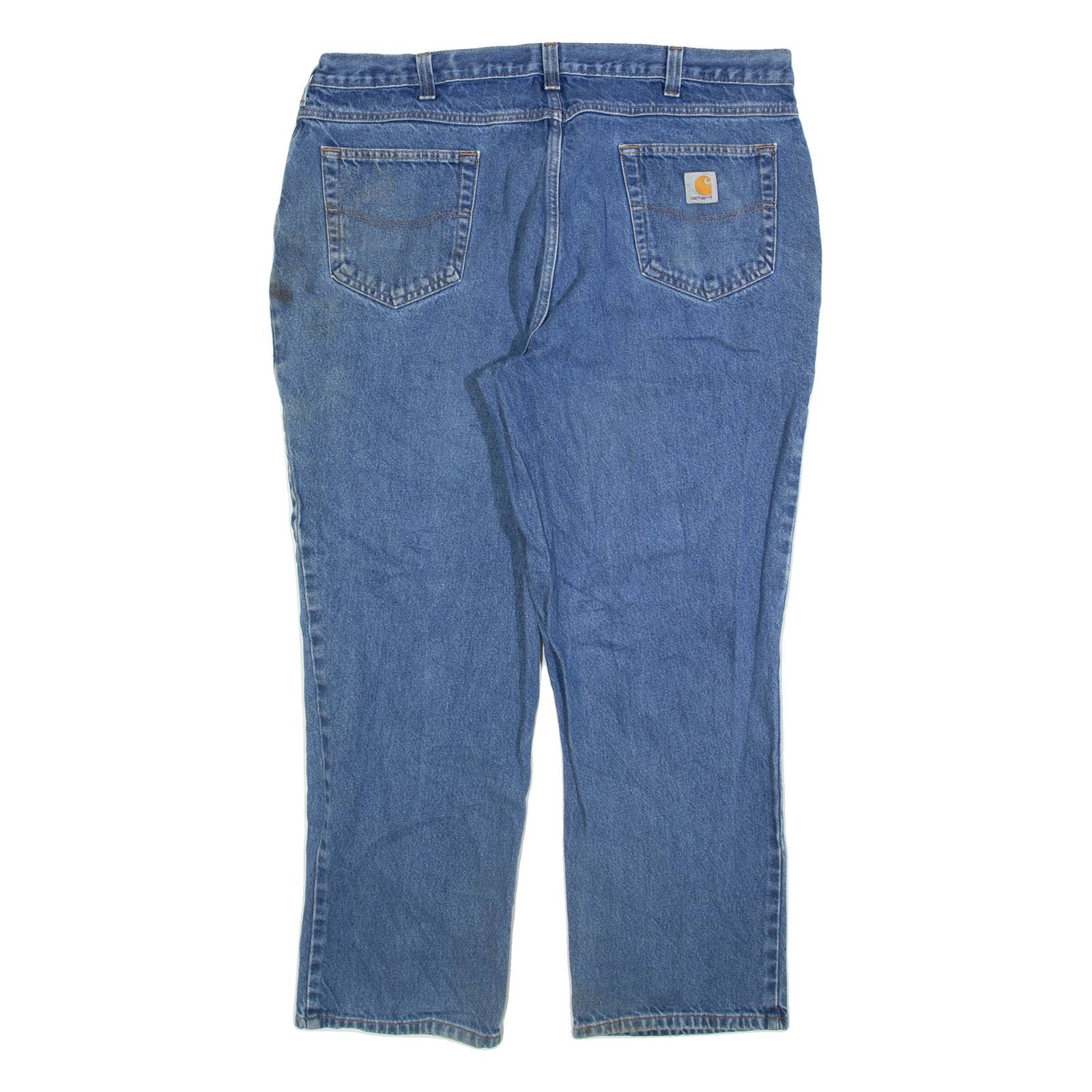 CARHARTT Mens Jeans Blue Relaxed Straight W40 L30