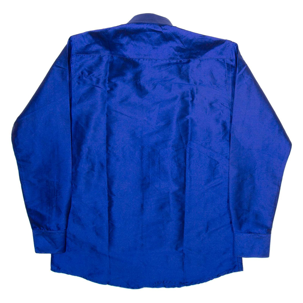 CONSTANT Mens Plain Shirt Blue Long Sleeve L