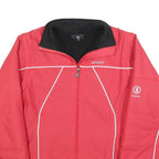 BOGNER Womens Red Polyester Blend Shell Jacket S Zip Plain Sporty Casual