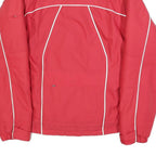 BOGNER Womens Red Polyester Blend Shell Jacket S Zip Plain Sporty Casual