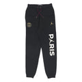 AIR JORDAN Mens Joggers Black & Gold XS W27 L29 Paris Logo Slim Tapered