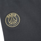AIR JORDAN Mens Joggers Black & Gold XS W27 L29 Paris Logo Slim Tapered