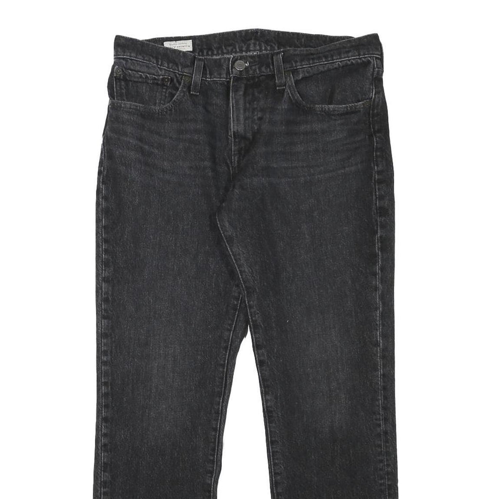 LEVI'S 511 Mens Jeans Black Slim Skinny Denim Medium W32 L29 Zip Closure