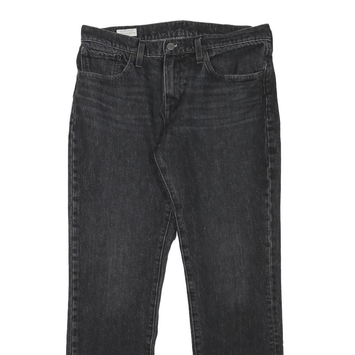 LEVI'S 511 Mens Jeans Black Slim Skinny Denim Medium W32 L29 Zip Closure