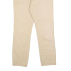 TOMMY HILFIGER Mens Slim Beige Cotton Blend Trousers W31 L30 Casual Zip