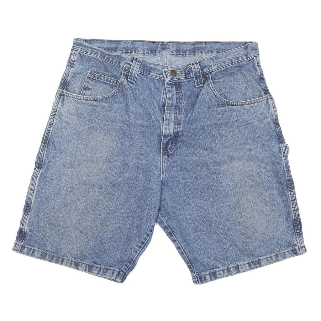 WRANGLER Mens Denim Blue Casual Shorts L W36 Carpenter Style