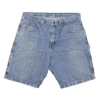 WRANGLER Mens Denim Blue Casual Shorts L W36 Carpenter Style