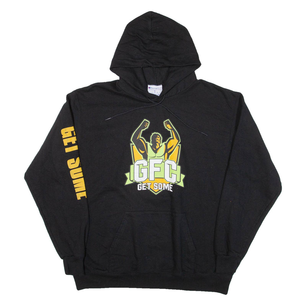 CHAMPION Gfc Get Some Mens Black Hoodie USA XL