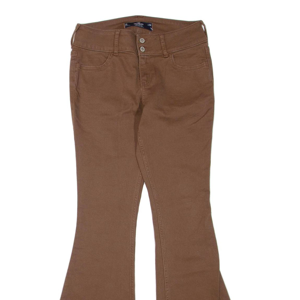 HOLLISTER Womens Trousers Brown Regular Flared W26 L32