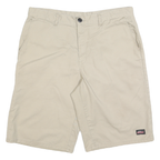 DICKIES Mens Shorts Beige Casual Plain L W36 Workwear Cotton Blend