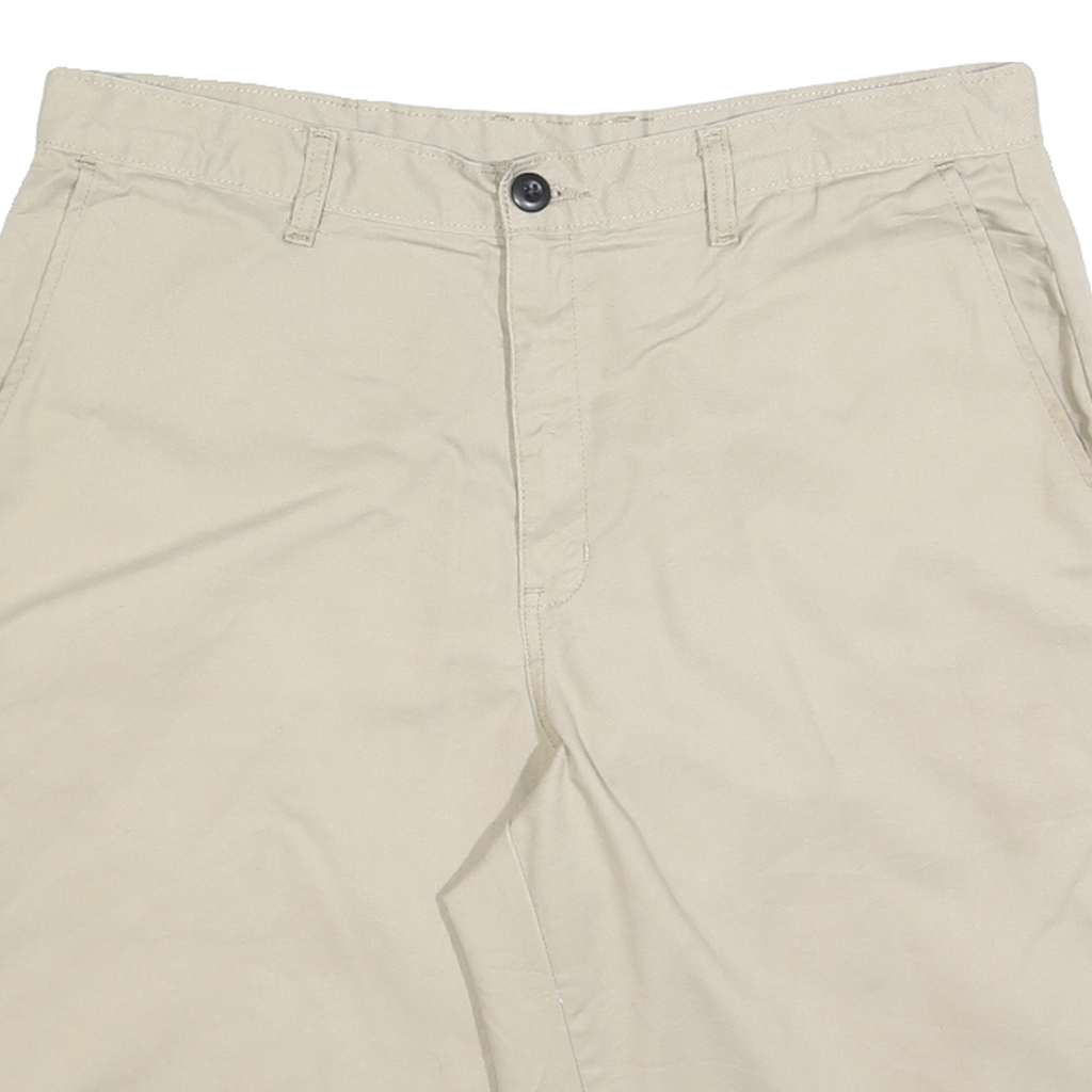 DICKIES Mens Shorts Beige Casual Plain L W36 Workwear Cotton Blend
