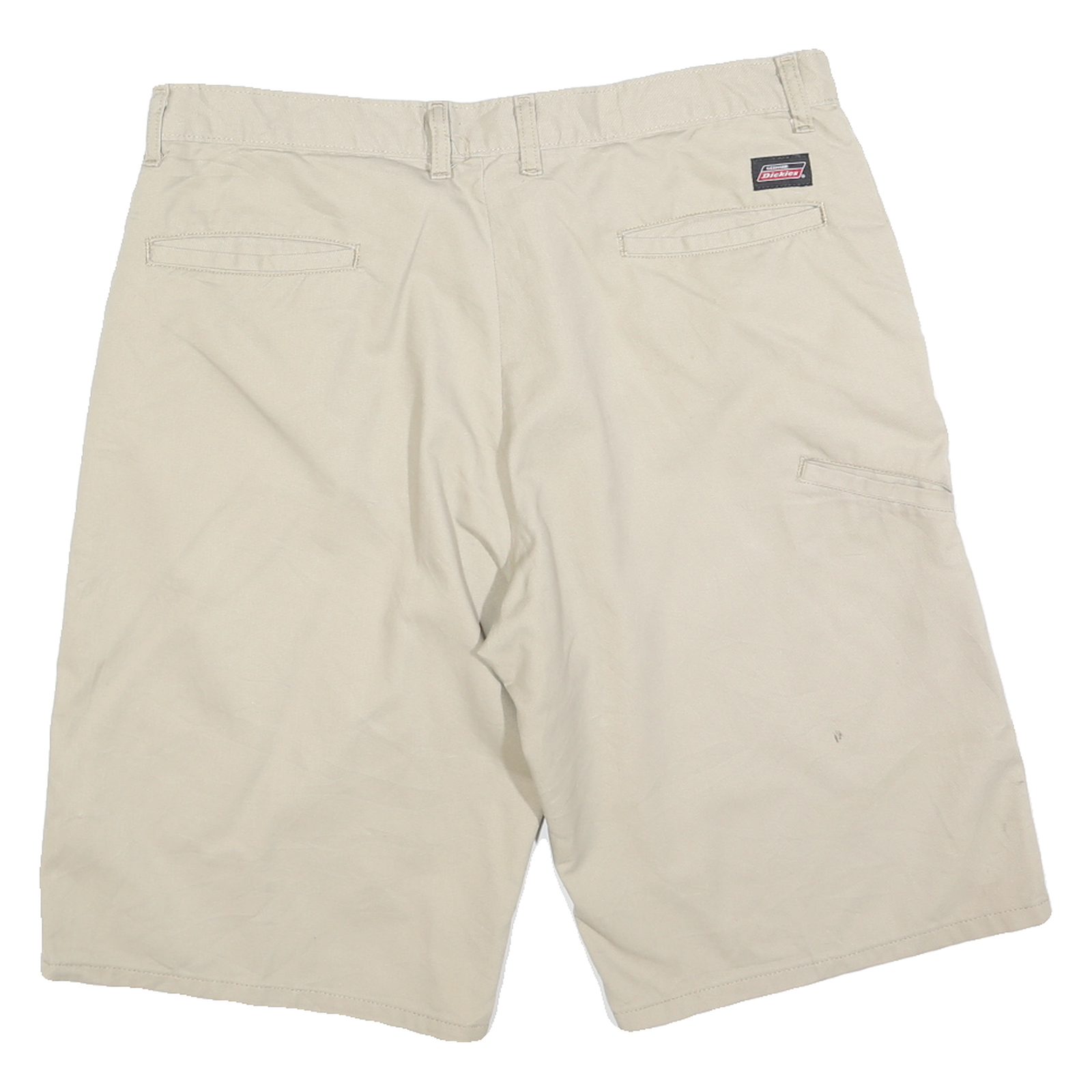 DICKIES Mens Shorts Beige Casual Plain L W36 Workwear Cotton Blend