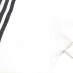 ADIDAS Mens White & Black Badge Logo Short Sleeve Polo Shirt M Cotton Casual