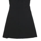 LE SIGNE PARIS Womens Black Day Dress Polyester Blend Sleeveless V-Neck M