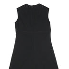 LE SIGNE PARIS Womens Black Day Dress Polyester Blend Sleeveless V-Neck M