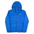 TRESPASS Insulated Mens Puffer Jacket Blue Hooded XS