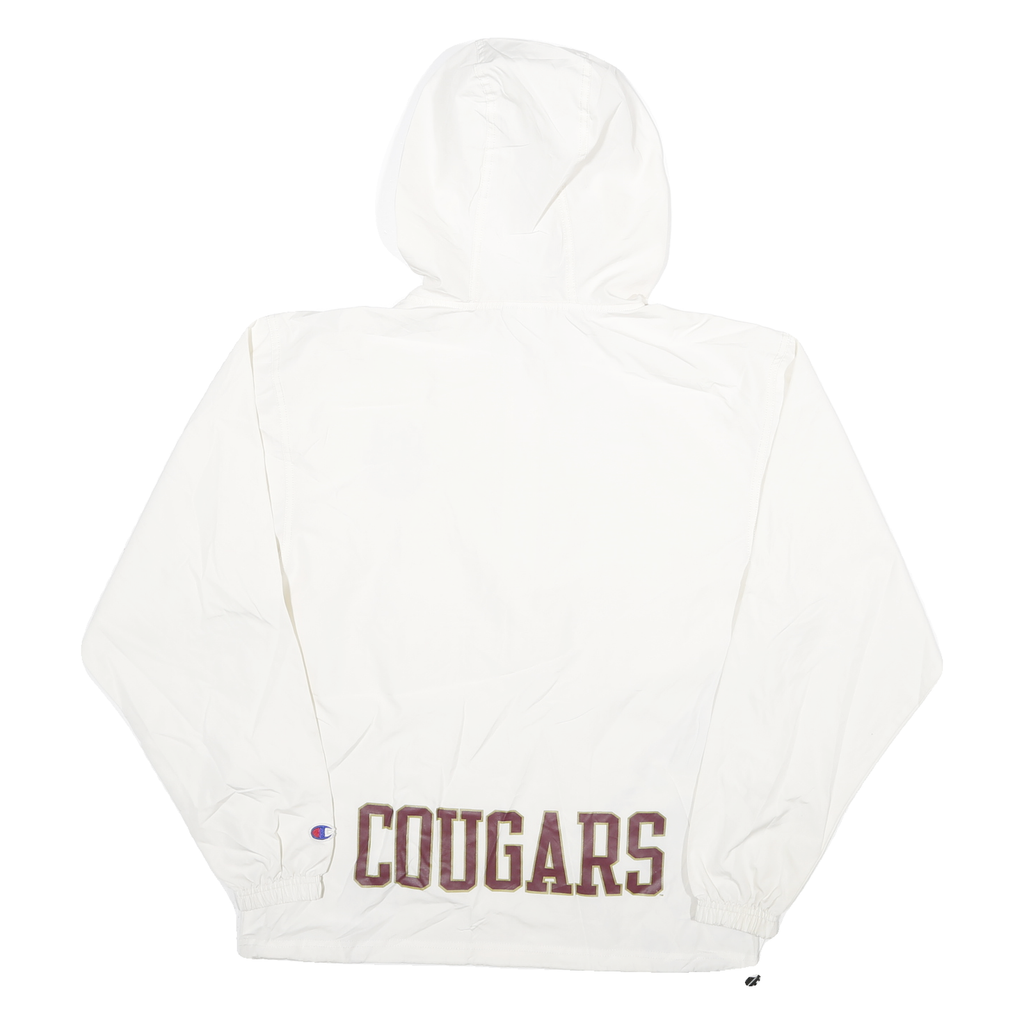 CHAMPION Mens White Charleston Cougars Lightweight Nylon Jacket XS Zip Hooded