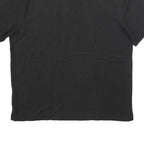 CARHARTT Mens Black Short Sleeve Plain L Polo Shirt Cotton Blend Casual