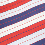 ADIDAS Mens Red & Blue Striped Short Sleeve Polo Shirt L Cotton Casual Summer