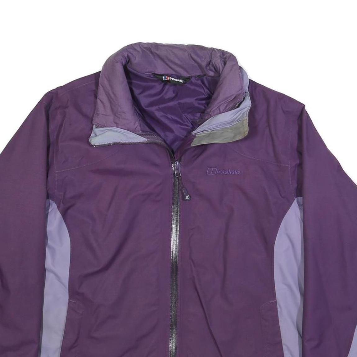 BERGHAUS Womens Purple & Lilac Outdoor Jacket L Nylon Zip Activewear Lightweight