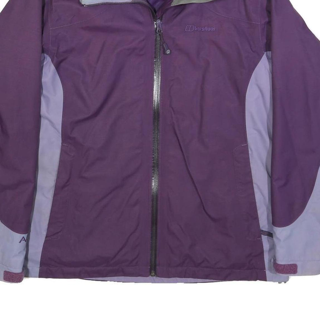 BERGHAUS Womens Purple & Lilac Outdoor Jacket L Nylon Zip Activewear Lightweight