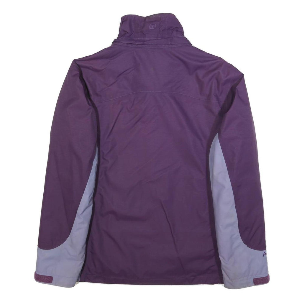 BERGHAUS Womens Purple & Lilac Outdoor Jacket L Nylon Zip Activewear Lightweight