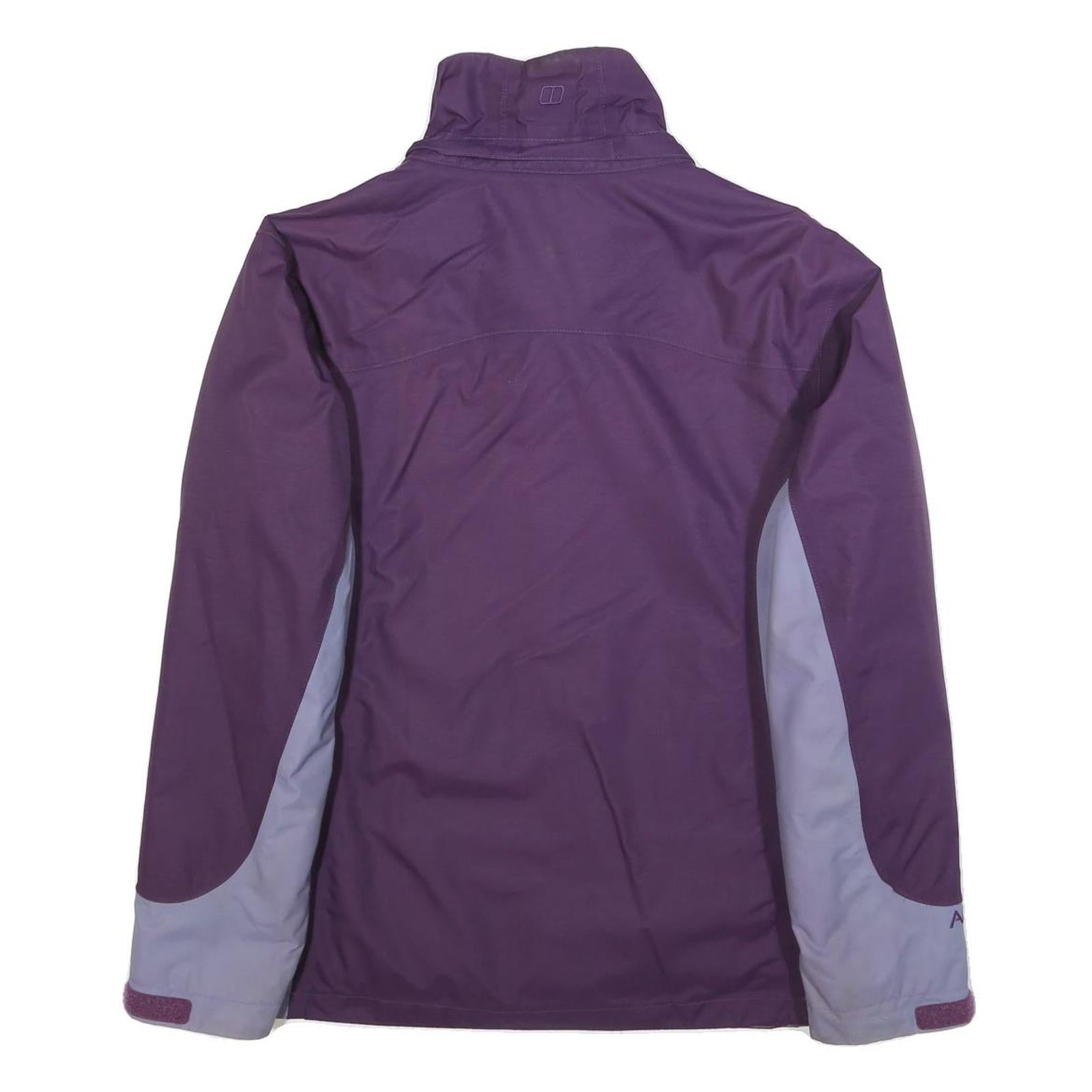 BERGHAUS Womens Purple & Lilac Outdoor Jacket L Nylon Zip Activewear Lightweight
