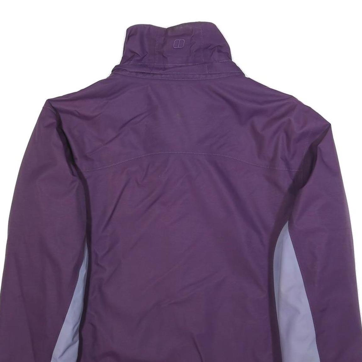 BERGHAUS Womens Purple & Lilac Outdoor Jacket L Nylon Zip Activewear Lightweight