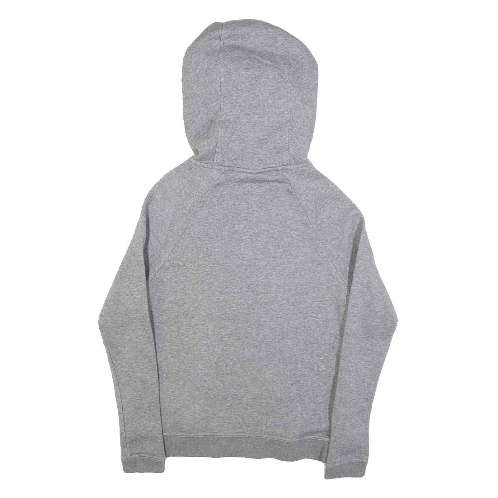 NIKE Womens Grey Hoodie XS Cotton Blend Pullover Sports Sweatshirt