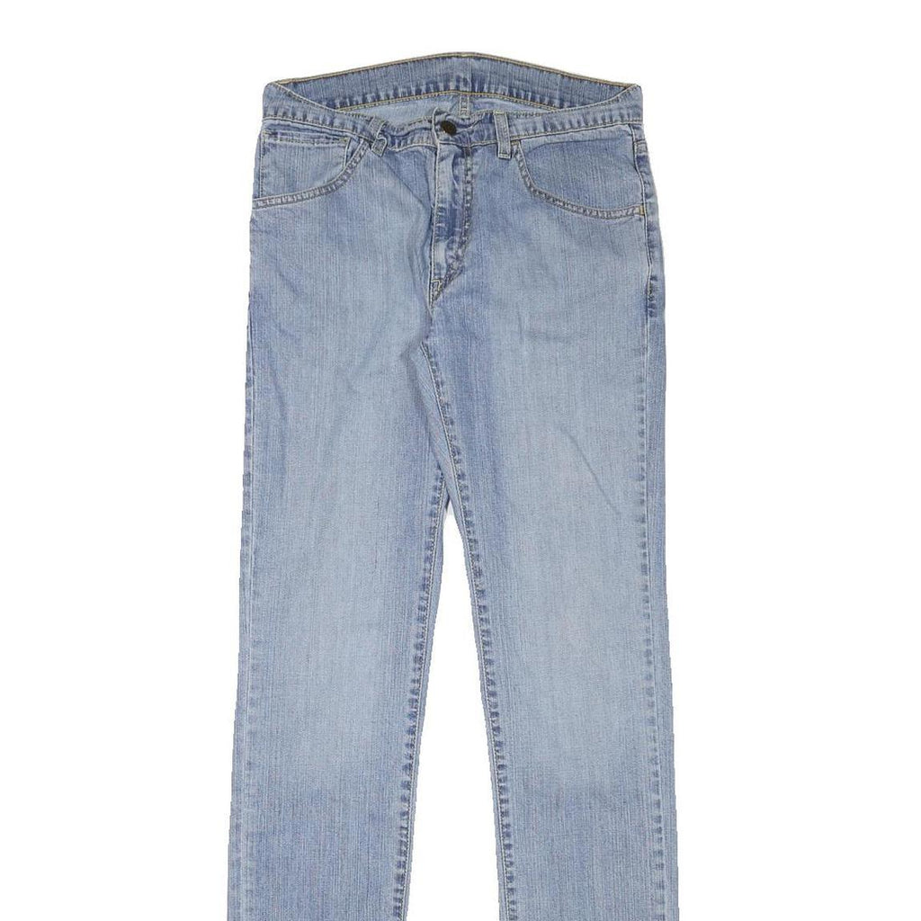 LEVI'S Mens Slim Light Blue Denim Jeans W27 L32 Zip Closure Classic Style