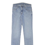 LEVI'S Mens Slim Light Blue Denim Jeans W27 L32 Zip Closure Classic Style