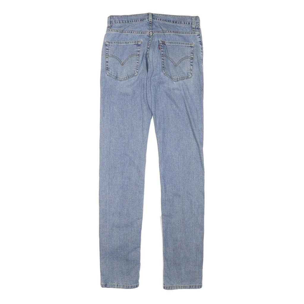 LEVI'S Mens Slim Light Blue Denim Jeans W27 L32 Zip Closure Classic Style