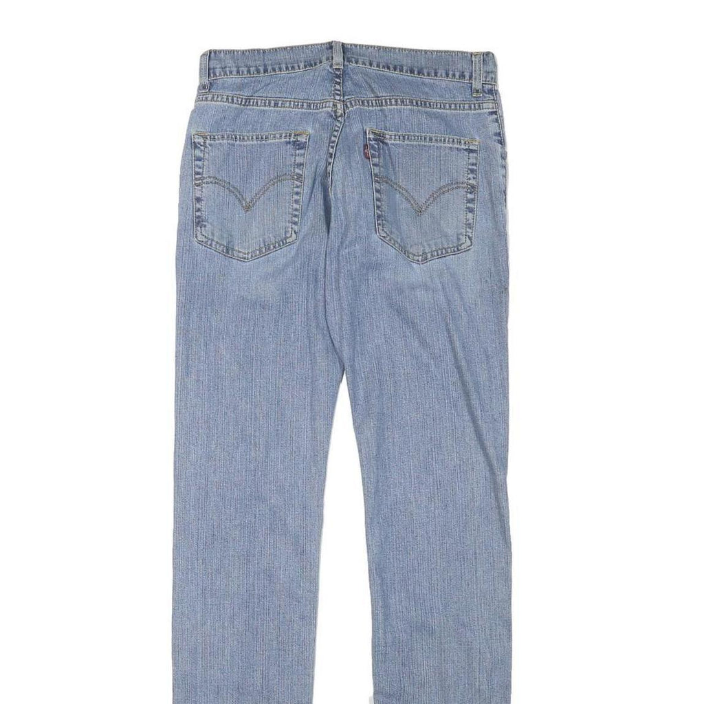 LEVI'S Mens Slim Light Blue Denim Jeans W27 L32 Zip Closure Classic Style