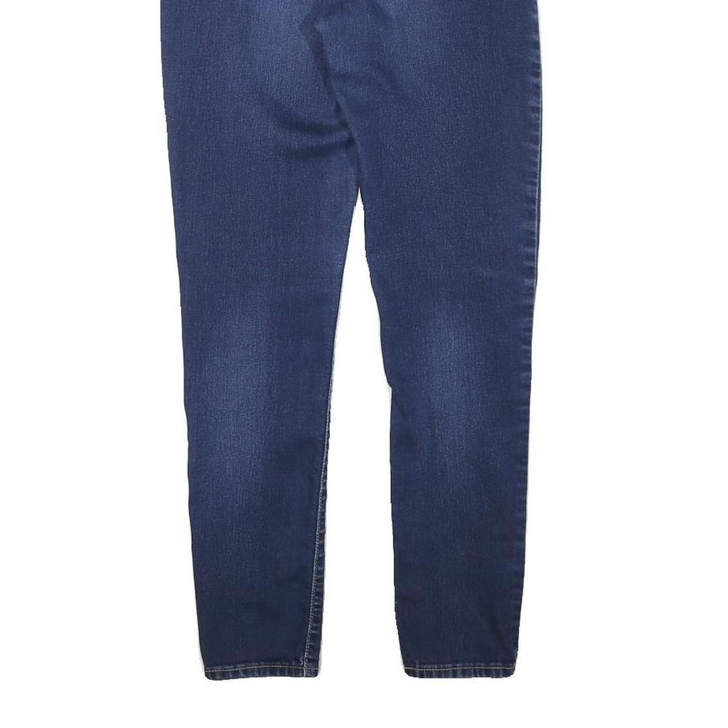 LEVI'S Womens Slim Blue Denim Cotton Blend Slim Jeans W25 L27 Stretch Zip