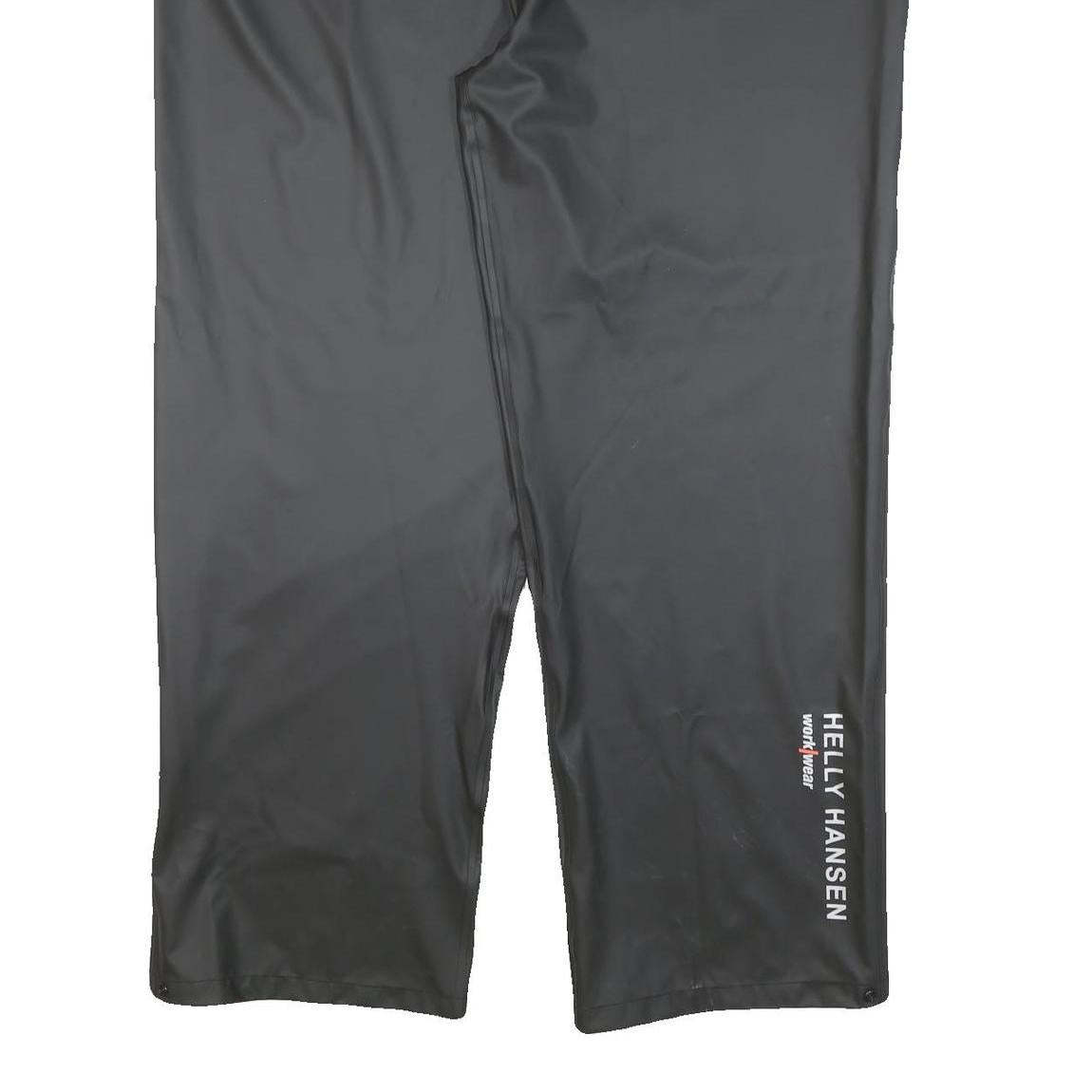 HELLY HANSEN Mens Black Relaxed Casual Trousers W43 L32 Drawstring Polyester