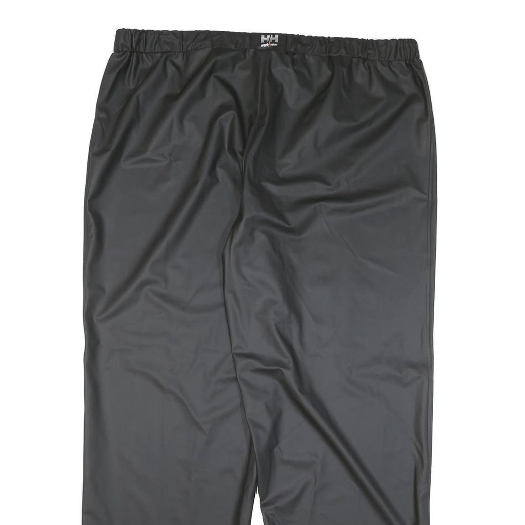HELLY HANSEN Mens Black Relaxed Casual Trousers W43 L32 Drawstring Polyester