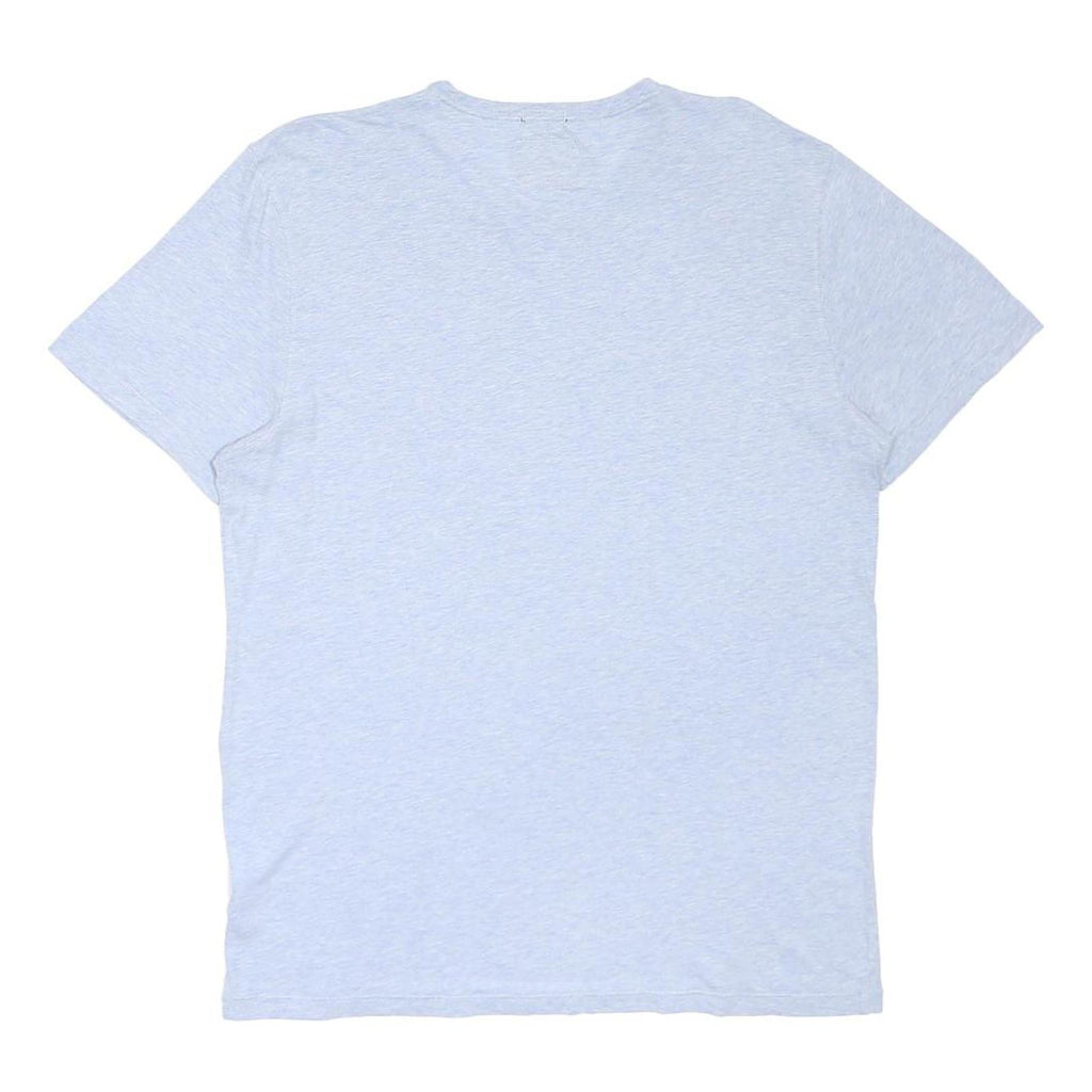 ABERCROMBIE & FITCH Mens Light Blue Cotton T-Shirt L Short Sleeve Crew Neck