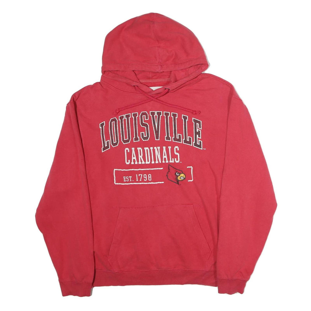 COLLEGE HOUSE FOUNDATION Mens Red Louisville Cardinals Hoodie XL Cotton Pullover