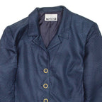HERO PARIS Womens Blazer Coat Blue Spotted M