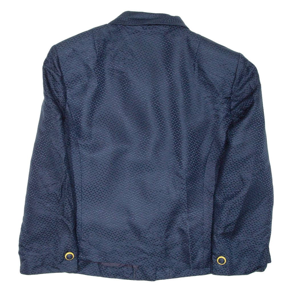 HERO PARIS Womens Blazer Coat Blue Spotted M
